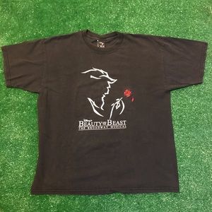Vintage Beauty and the Beast Broadway tee size XL